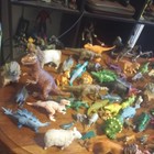 Mixed Dinosaur Lot Mixed  Plastic Animals Dinosaur Toys All Sizes Holow N Solid