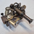 Antique Brass Working Marine Sextant Collectible Vintage Nautical Ship Astrolabe