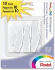 White Cap Hi-polymer Erasers  10-pack - Perfect For Smooth Corrections