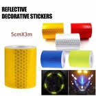 Reflective Safety Sticker Reflector Tape Car Night Traffic Safety Warning Us