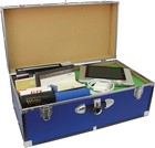 College Dorm   Camp Storage Footlocker Trunk Blue 30-inch Swd5120-40