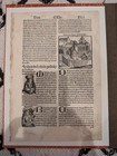 1496 Nuremberg Chronicle Leaf     Rare Augsburg Edition By Johann Sch  nsperger 