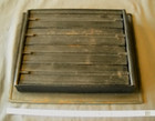 Vintage Architectural Cast Iron Floor Register  Louvers Fits 8  X 10  Opening