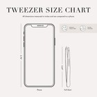 Professional Silver Pointed Tweezers For Ingrown Hairs Precision Tips 1 Count