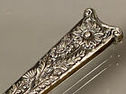 Antique Sterling Silver Scissors Sheath Floral Repousse Sewing Embroidery Tool