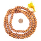 Natural Sandalwood Mala Beads 10mm Nepal Brown Round Wood Large Hole