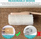 2 Pack Natural Exfoliating Loofah Luffa Loofa Bath Brush On A Stick - With Long