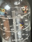 Thimble Glass Dome Display Walnut Base Holds 50 Thimbles Or Other Miniatures