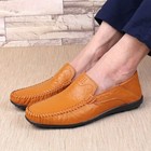 Genuine Leather Men Casual Loafers Moccasins Breathable Slip On Boat Shoes New