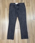 Vtg Girl Skateboards X The Wrench Pilot Collection Washed Black Denim Jeans 34