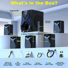 1000w Surround Sound System 5 1 Home Theater Speakers 8  Subwoofer Karaoke