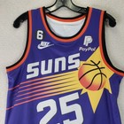 Nike Mikal Bridges Phoenix Suns Jersey Mens 40 Purple Classic Edition Swingman