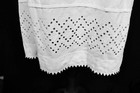 Antique 1920 s French White Cotton Slip night Gown Size Small Excellent Cond