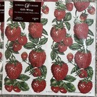 6 Lot Vintage Gordon Frasier Gift Wrap Wild Strawberries Wrapping Paper England