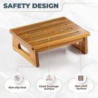 Wooden Step Stool 5 3 Adult Step Stool With Built-in Handle-holds Up To 550 Lbs 