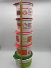 Tupperware Round Nesting Storage Containers Lot Of 5 New