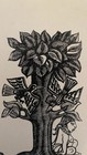 Vintage Mexican Art Wood Engraving Signed By Leopoldo Mendez