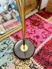 Vintage Mid Century Modern Brass Adjustable Spotlight Floor Lamp Mcm 1960s 70s