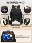 Baseball Backpack For Adult Large Capacity Softball Bat Bag   Shoe Compartmen   