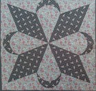 Ozark Calico  greens Triangle Pattern Quilt Pattern  cotton Fabric 13 75 x13 75 