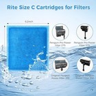 Aquarium Filter Replacement Cartridge - 10 Pack Rite Size C Fish Tank Cartridges