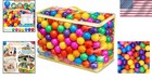 Reusable Kids Toy Balls With Storage Bag - 7 Bright Colors