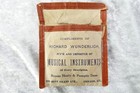 Antique Advertiser Packaging Richard Wunderlich Genuine Lewis Violin Strings