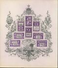 Republic Liberia  c69a Trial Proofs Souvenir Sheets 1950 Imperf Postage Mlh Og