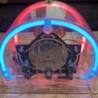 Vintage Hypersonic Retro Neon Acrylic Lighted Am fm Radio Model 8802c