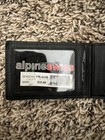 Nwt Alpine Swiss Money Clip Card Holder Black Leather Id Holder Slimline