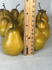13pcs Realistic Artificial Pears Faux Fruit Decorative Home Kitchen Decor Yellow