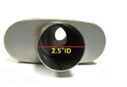 Universal Stainless Steel Straight-through Perforated Performance Muffler 2 5 
