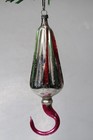 Antique Vintage Glass Fluted Umbrella Parasol Large Christmas Ornament Germany