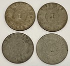 Alabama Sales Tax Token-state Dep  Of Revenue 22mm Diameter Fiber  4 Tokens