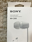 Brand New - Official Sony Bluetooth Wireless Stereo Headset Wi-c200   White  