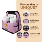 Drink Camel 4 Cup Reusable Drink Carrier For Delivery - Sturdy   Stylish Colors 