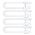 Baby Sliding Cabinet Locks - 4 Pack Adjustable U Shaped Child Safety Locks 