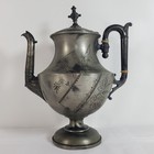 Simpson Hall Miller 1880 Victorian Floral Quadruple Silver Plated Tea Urn Server