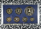 1974 Nepal 7x Coin Proof Set Lot b3172 Including Silver  With Case   C o a 