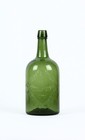 C  1870s Guilford Mineral Spring Water Bottle With Applied Double Collar Finish