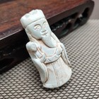 Chinese Jade Antique Hand-carved Pendant Necklace Ancient Nice Jade Statue1963