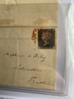 1840 Penny Black In A Letter