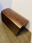 Ethan Allen Vintage Hand Painted 14x8in Solid Wood Chest W  Felt Liner