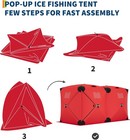 6-8 Person Portable Ice Shelter Ourdoor Pop-up Ice Fishing Shanty Tent With Bag