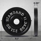25lbs Olympic Weight Plate 2 Inch Hole Cast Iron Rust Resistant 2 Pack