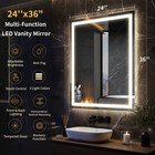 Glsland 24 x36  Led Bathroom Mirror With Lights  Anti-fog  3 Colors Dimmable    