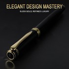 Luxury Gold Fountain Pen Fine Nib Set With Ink Cartridges  Converter   Case