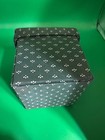 Vtg Green Floral Singer Padded Collapsible Sewing Box Complete W threads needles