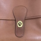 Rare   Vintage 1995 Coach British Tan Station Bag Model K-5l-5130 Brass Turnlock