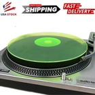 Acrylic Turntable Mat - 12  Acrylic Slipmat For Turntable - Lit Green